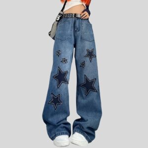 Denim Jeans With Stars