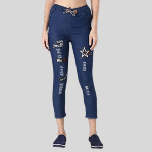 No Fade Black Jeans Stretchable Five Pockets